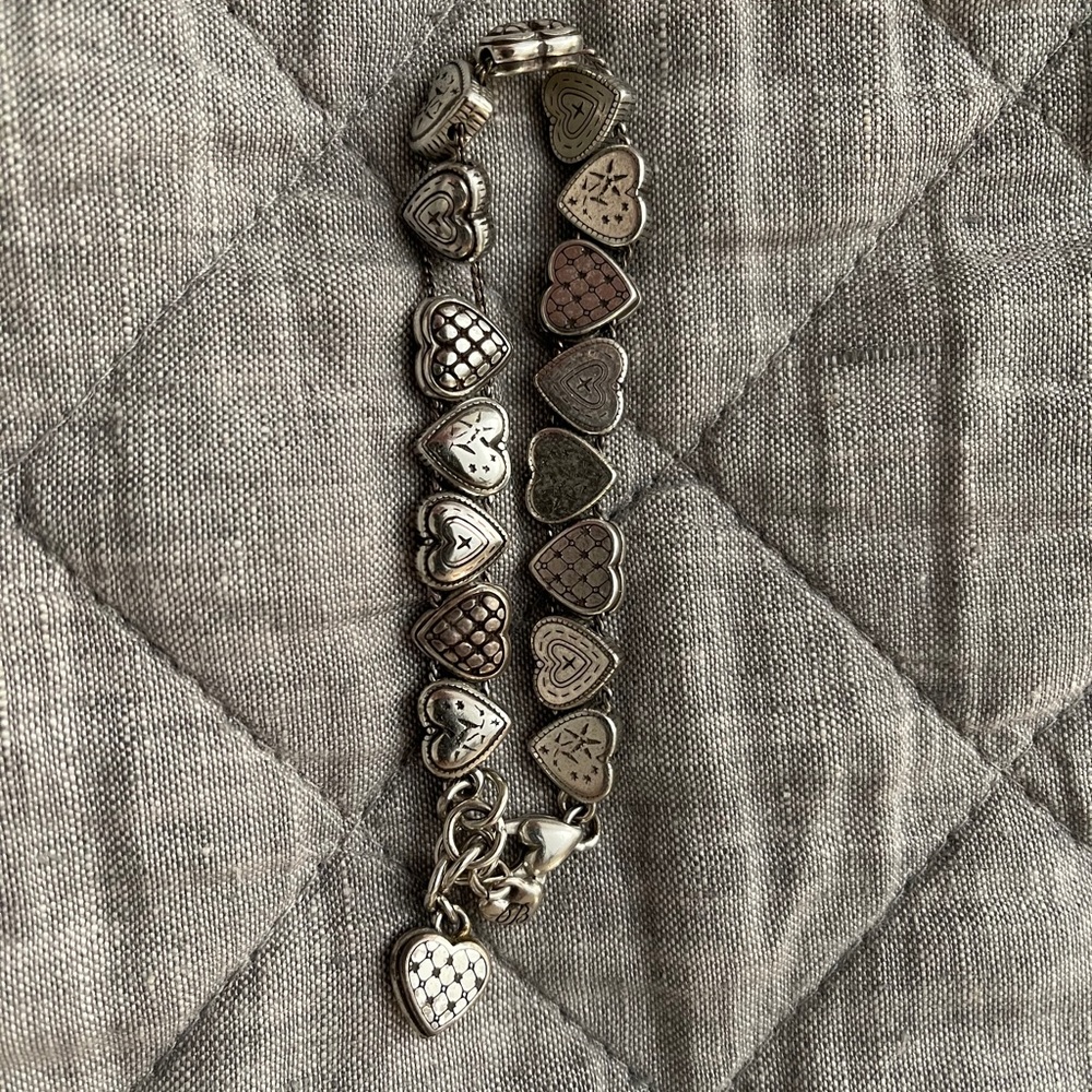 Silver Hearts Brighton Bracelet